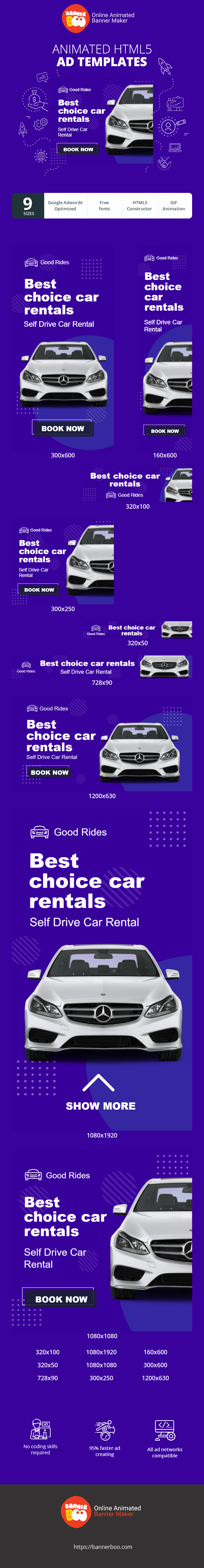 Szablon reklamy banerowej — Best Choice Autovermietung — Selbstfahrermiete