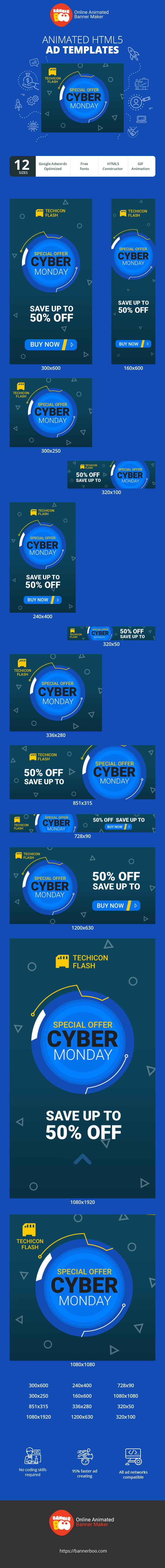 Banner ad template — Cyber Monday — Special Offer