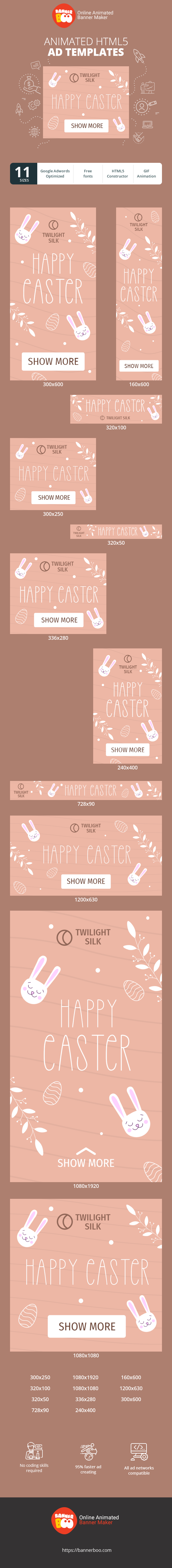 Szablon reklamy banerowej — Frohe Ostern — Feiertag