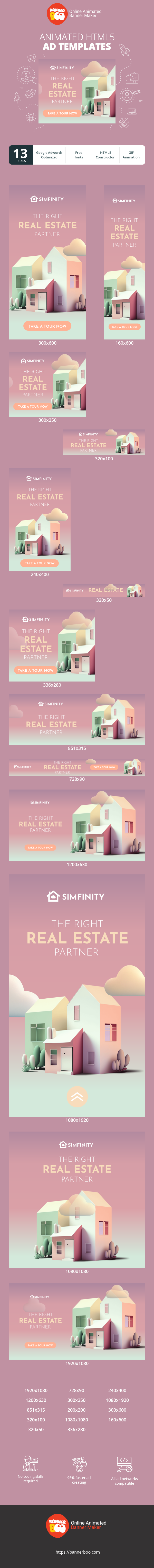 Szablon reklamy banerowej — Der richtige Partner für Immobilien — Immobilien
