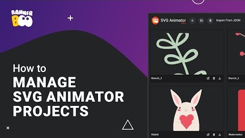 BannerBoo SVGアニメータープロジェクトの管理方法