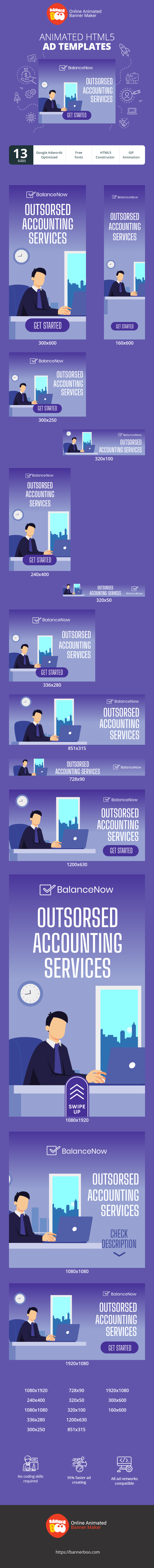 Banner ad template — Outsorsed Accounting Services — Finance