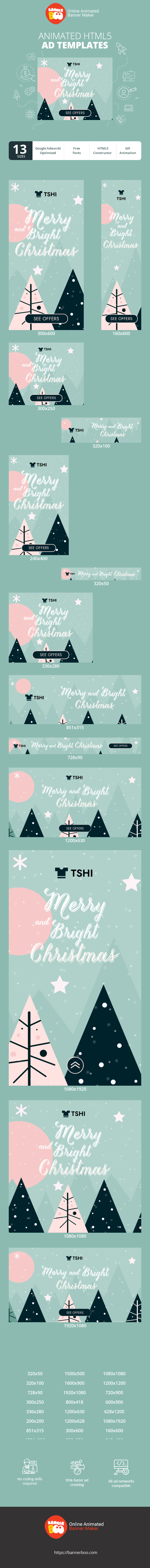 Szablon reklamy banerowej — Fröhliche und helle Weihnachten — Weihnachten
