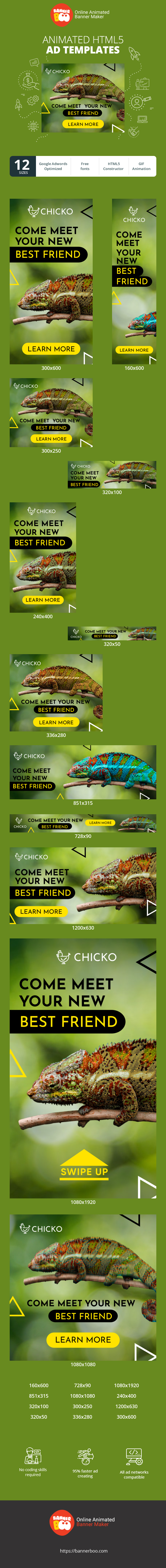 Banner ad template — Come Meet Your New Best Friend — Pet Shop