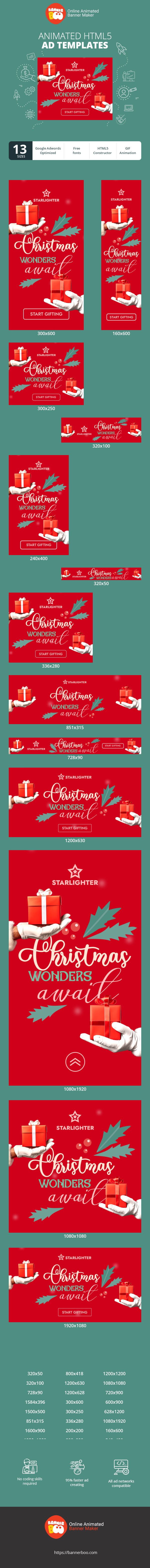 Szablon reklamy banerowej — Weihnachtswunder erwarten Sie — Weihnachten