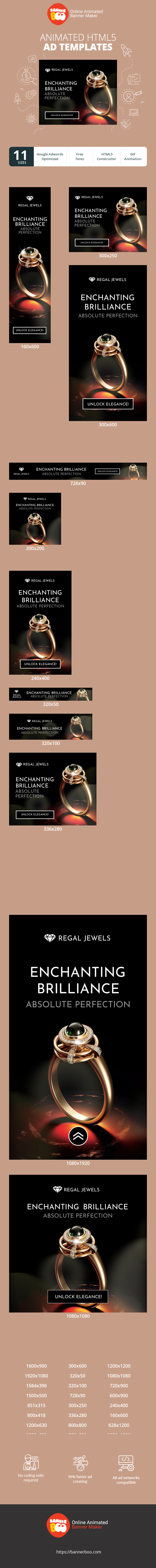Szablon reklamy banerowej — Bezaubernde Brillanz Absolute Perfektion — Schmuck