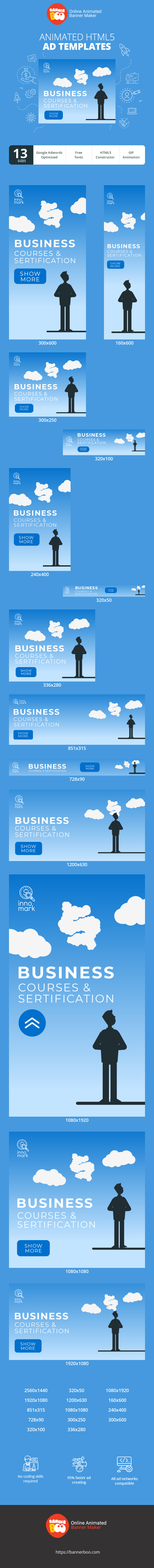 Banner ad template — Business — Courses & Sertification