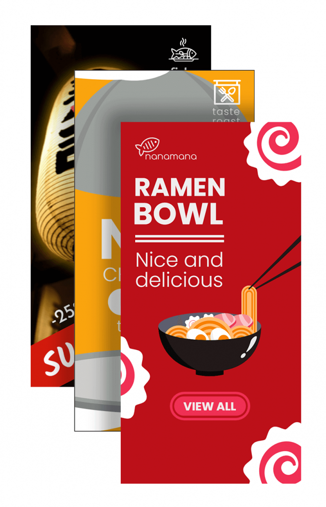 HTML5 Restaurant Banner Vorlagen