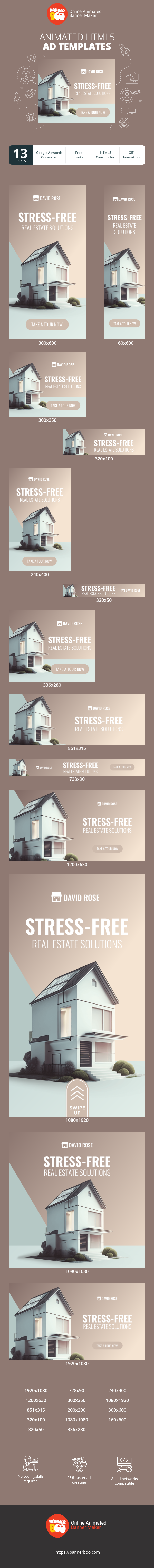 Banner ad template — Stress-free Property Solutions — Property