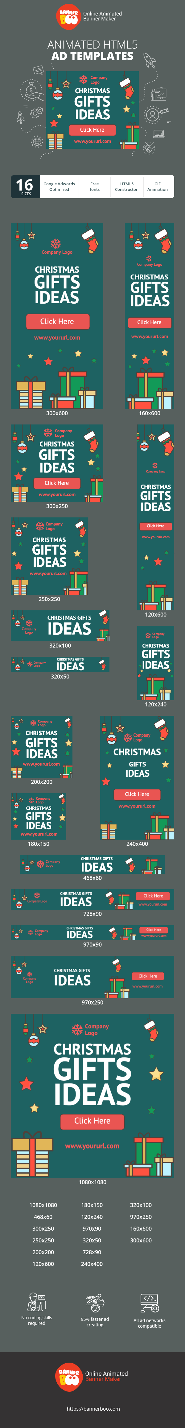 Banner ad template — Christmas Gift Ideas