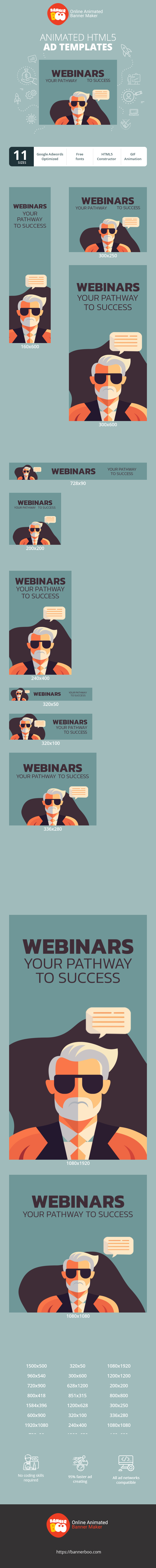 Banner ad template — Webinars — Your Pathway To Success