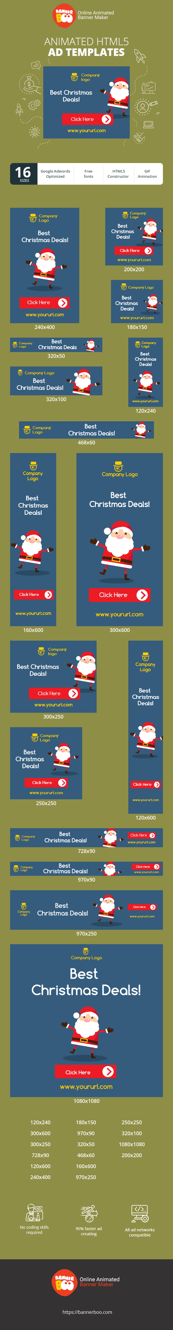 Banner ad template — Best Christmas Deals