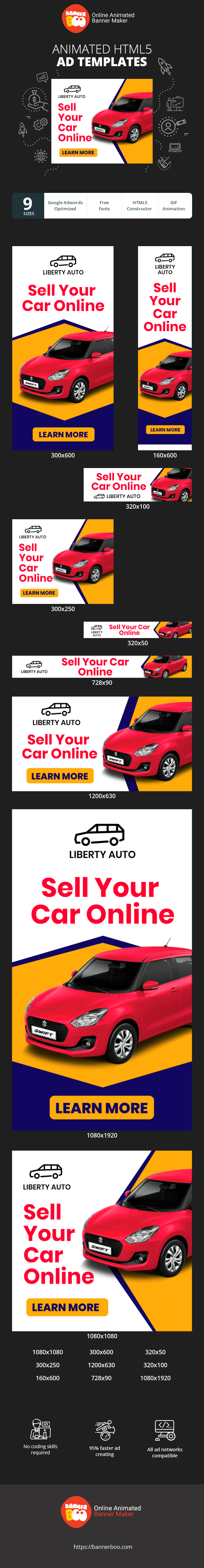 Szablon reklamy banerowej — Verkaufen Sie Ihr Auto online